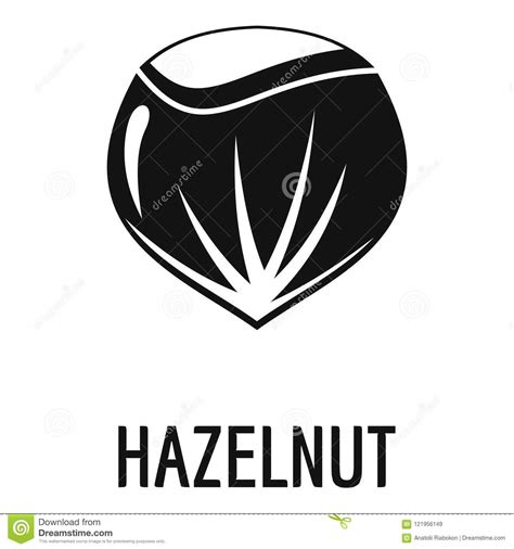 Hazelnut Icon Simple Style Stock Vector Illustration Of Nature