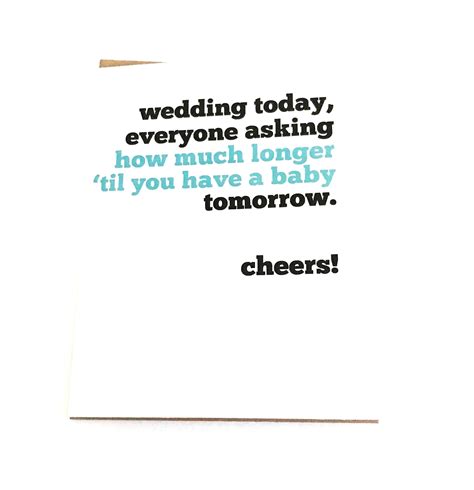 Funny Wedding Cards Wedding Humor Bridal Shower Cards Bridal Card