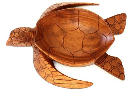 wooden handmade turtle serving fruit bowl centerpiece hand carved decor wood art ebay