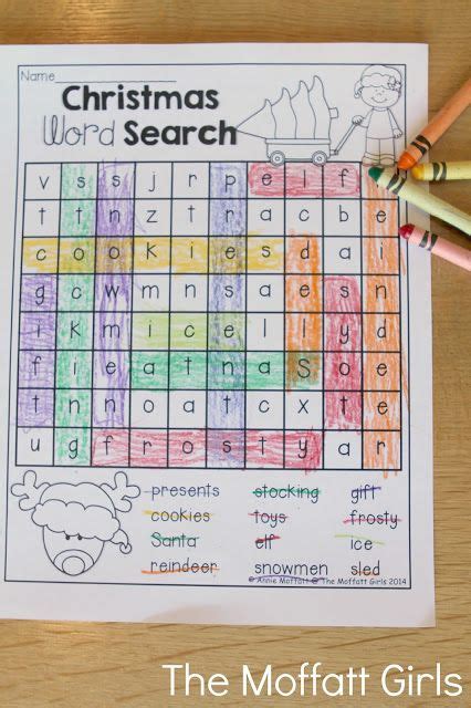 December Fun Filled Learning With No Prep Christmas Word Search