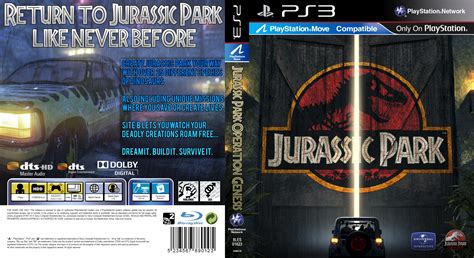 Jurassic Park Operation Genesis Ps3 Case V2 By Kingza123