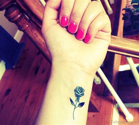 52 Wrist Colorful Rose Tattoo Designs