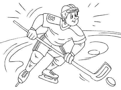 Printable Hockey Coloring Pages Free Printable Templates