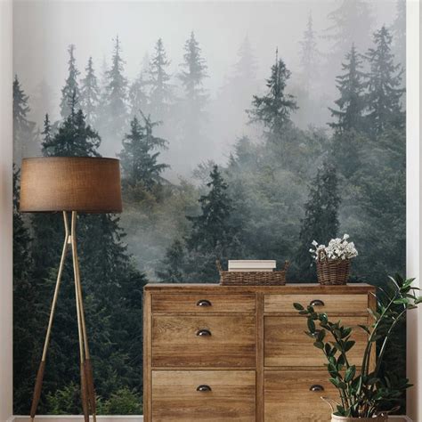 Forest Wall Mural Etsy Uk