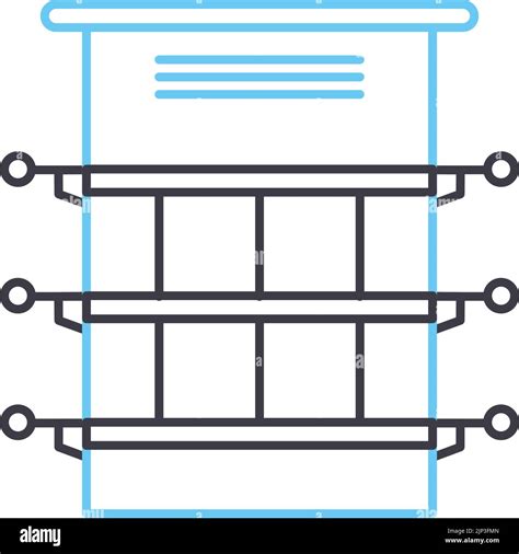Build Planning Line Icon Outline Symbol Vector Illustration Concept