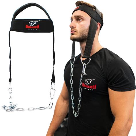 Neck Trainer Workout Harness Strap Weights Training Armageddon Sports