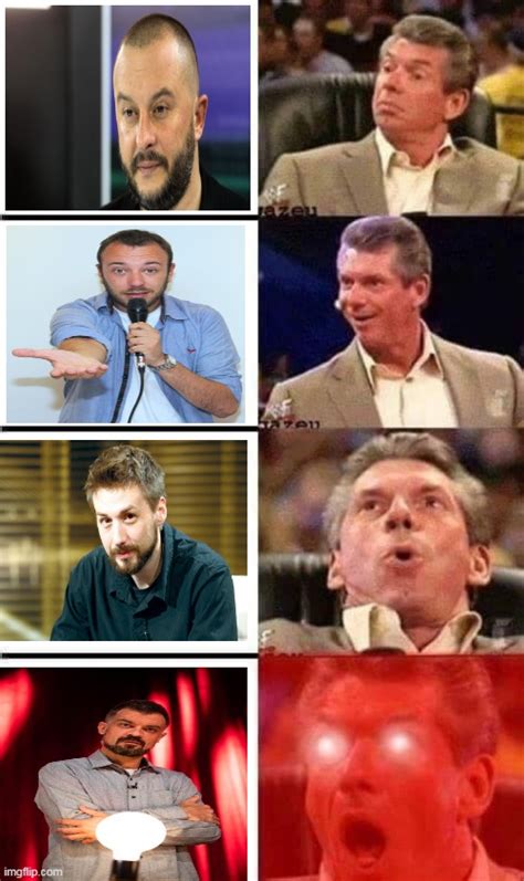 Vince Mcmahon Reaction Wglowing Eyes Imgflip