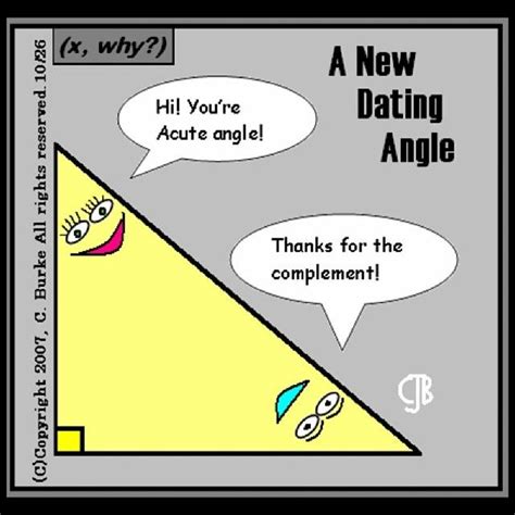 Mathpics Mathjoke Mathmeme Funny Math Pics Haha Joke Meme Pun Dating Angle Acute Complement
