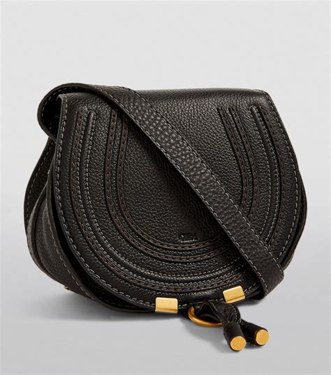 Chloé Black Mini Marcie Saddle Bag Harrods Uk