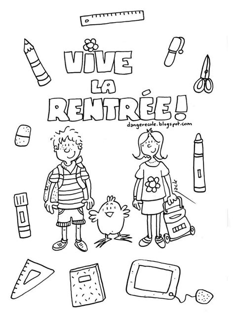 Vive la rentrée  Coloriage rentrée, Coloriage rentree des classes