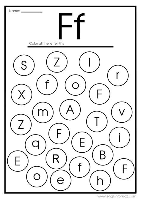 Download Printable Letter F Worksheets To Help Your Alphabet