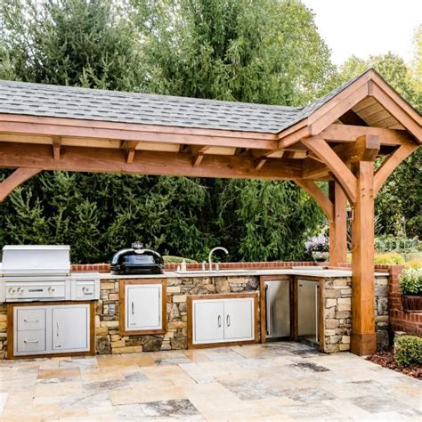 Traditional Pictures HGTV Photos Outdoor Kitchen Covered Outdoor