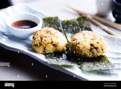 Yaki Onigiri Are Japanese Grilled Rice Balls With A Tasty Savoury