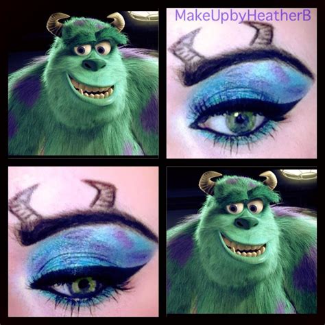 Monsters Inc Makeup Maquillaje De Ojos Artistico Maquillaje De