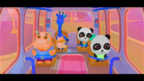 Baby Pandas School Bus Lets Drive Game For Kids Babybus Youtube