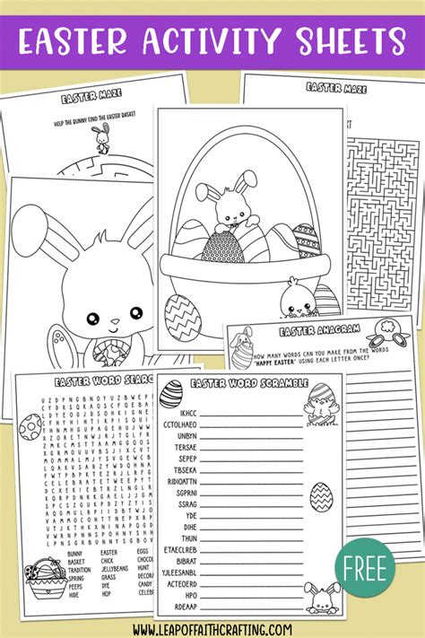 Free Easter Worksheets Pdf Coloring Pages Word Search And More Leap