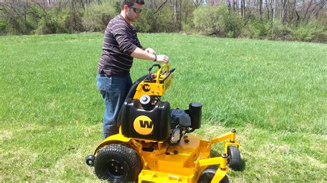 2012 Wright Stander Stand On Lawn Mower Youtube