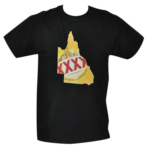 T Shirt Xxxx Qld Mens Black All Sizes S To 3xl Beer State Castlemaine New Logo Ebay
