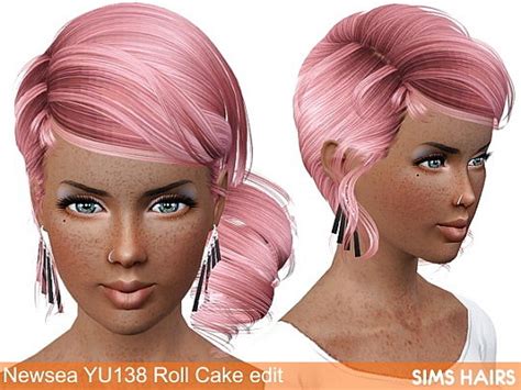 Newseas Yu138 Cake Roll Af Retexture By Sims Hairs