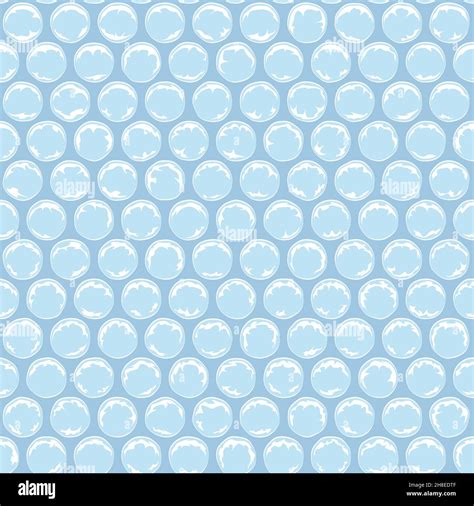 Seamless Pattern With Plastic Bubbles Packaging Bubble Wrap Colored