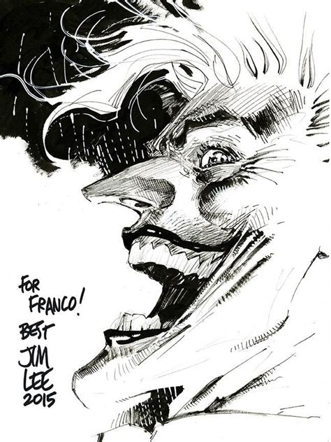 The Joker By Jim Lee Jim Lee Jim Lee Art Batman Comic Art
