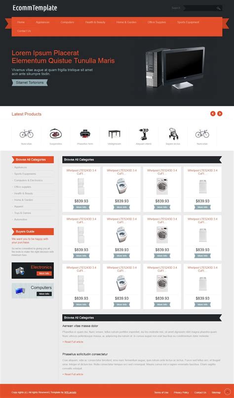 The template looks and gives a very sophisticated user experience. Bootstrap Ecommerce Themes (FREE) - Templates AnthonCode ...