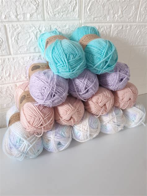 Dk Baby Wool Soft Yarn Knitting Essentials Soft Wool Pink Sparkles Yarn