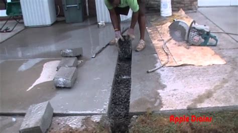 Length is easy for transport and installation. Downspout Drain Under Concrete, How to cut, remove conc ...
