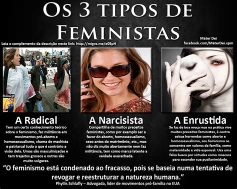 mater dei os 3 tipos de feministas