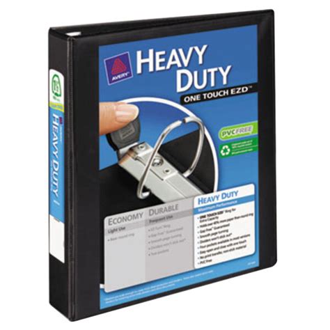 Avery® 79695 Black Heavy Duty View Binder With 1 12 Locking One Touch