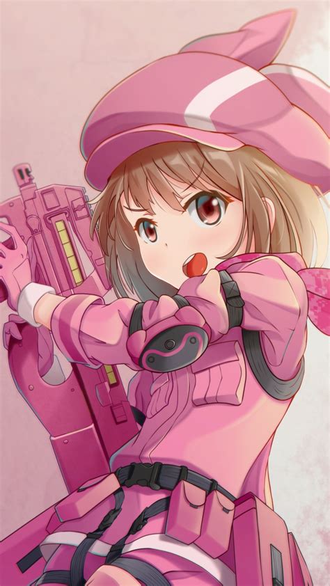 Download 720x1280 Wallpaper Pink Dress Anime Girl Karen