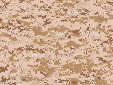 Desert Military Camouflage Texture Stock Illustration Download Image