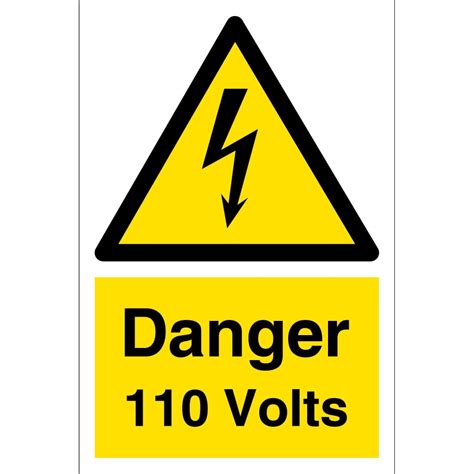 Danger 110 Volts Signs From Key Signs Uk