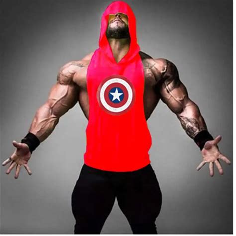 Top Golds Npc Superman Professional Vest Muscle Fitness Mens