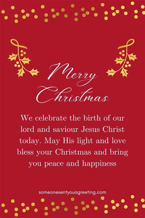 Religious Christmas Wishes And Quotes Someone Sent You A Greeting