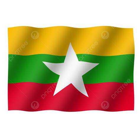 Myanmar Flag Myanmar Myanmar Day Myanmar Pins PNG Transparent Clipart Image And PSD File For