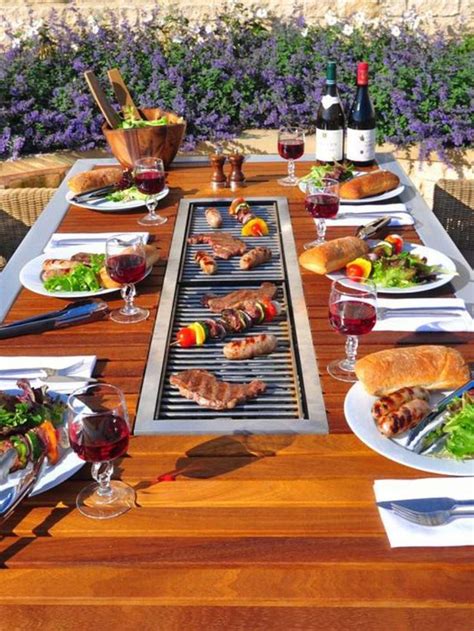 The Outdoor Bbq Grill Table In The Gentlemen Film And Furniture Outdoor Cooking Grill Table