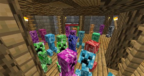 Random Colored Creeper Screenshots Resource Packs Minecraft