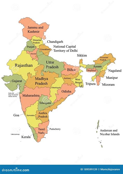 Union Territories Of India Map Us States Map
