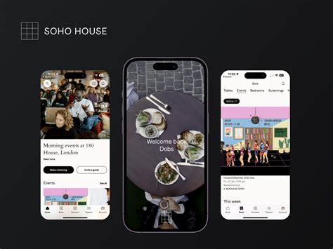 Soho House App Ddobs Creative Ux Design For Digital Apps