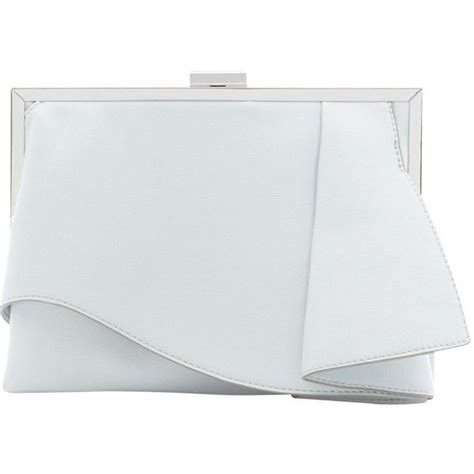 Coast Rae Ruffle Clutch Bag Silver 49 Liked On Polyvore Featuring