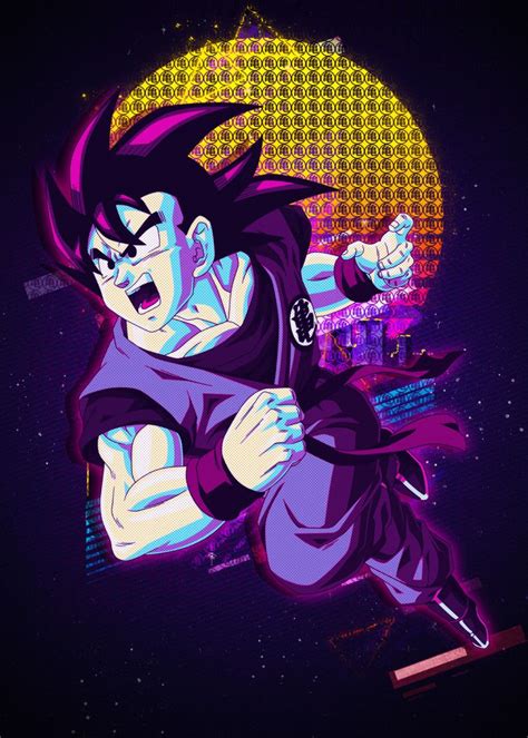 Goku Dragonball Poster By Introv Art Displate Dragon Ball