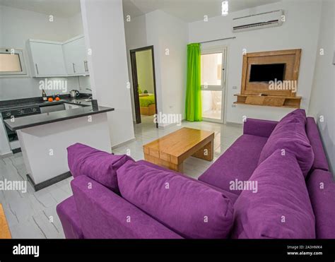 Living Room Lounge Area In Luxury Apartment Show Home Showing Interior