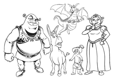 Shrek Coloring Pages 100 Printable Colorings Pages