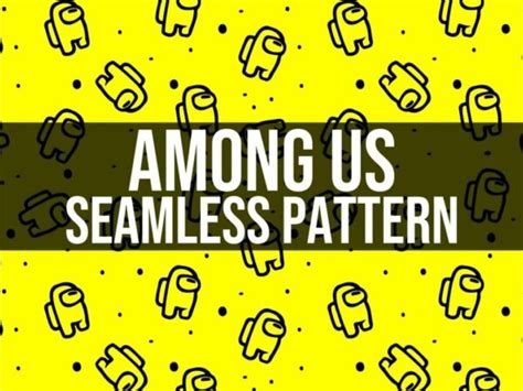 Among Us Seamless Pattern Vectorency