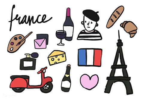 Symbols Of France Collection Illustration Premium Image By Rawpixel