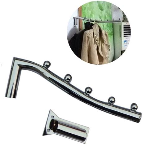 X 28cm Stainless Steel Wall Mount Clothes Hanger Rack Hook Wswing Arm