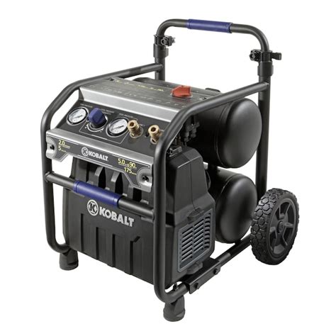 Kobalt 5 Gallons Portable 175 Psi Twin Stack Air Compressor At
