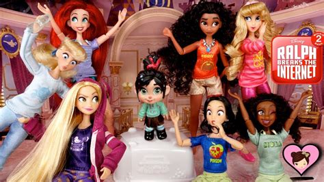 Disney Princess Dolls From Ralph 2 Breaks The Internet Toys Youtube