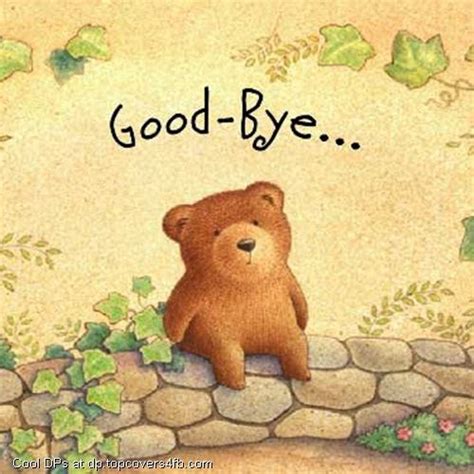 Teddy Say Good Bye Cool Display Pictures Cute Pictures Bear Goodbye